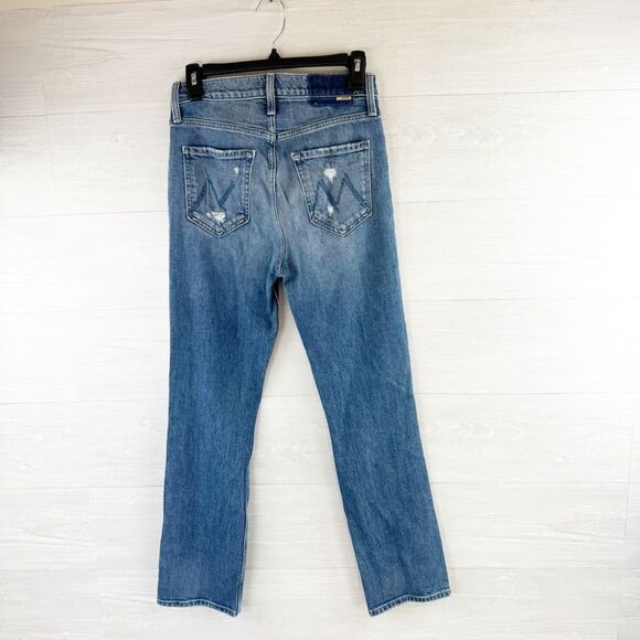 Mother Superior High Waisted Rider Ankle Distressed Jeans - Picture 6 of 11